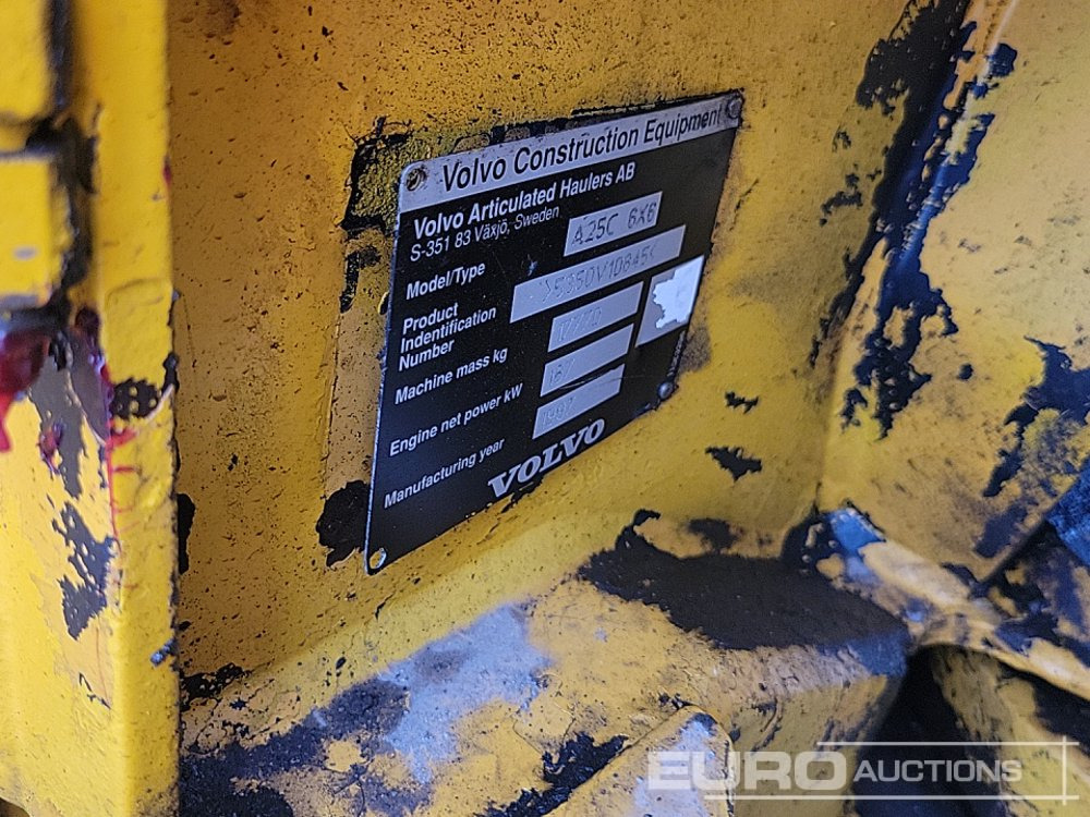 Xe ben đổ có khớp nối Volvo A25C: hình 49