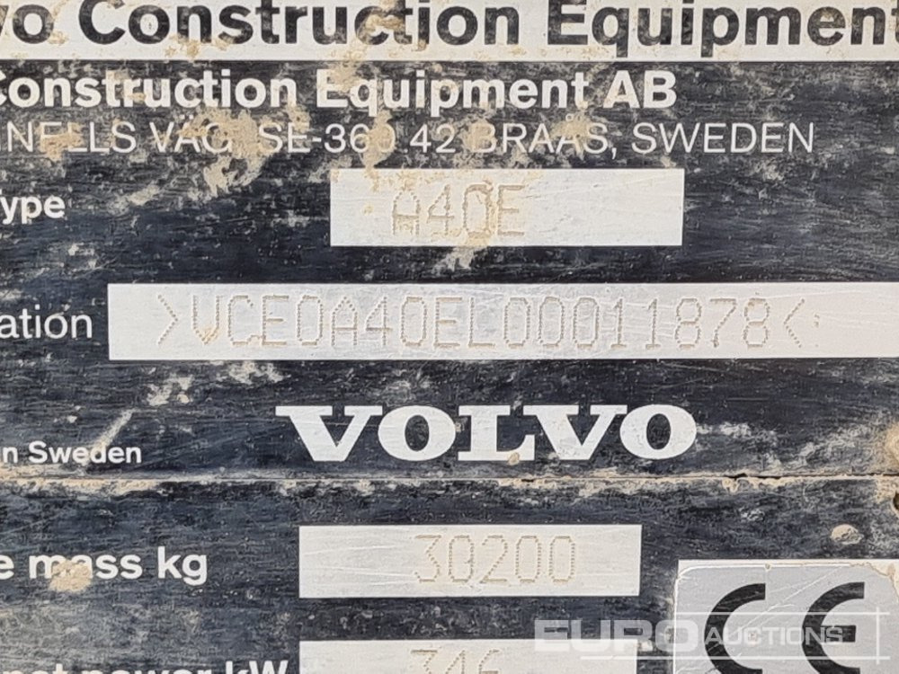 Xe ben đổ có khớp nối Volvo A40E: hình 50