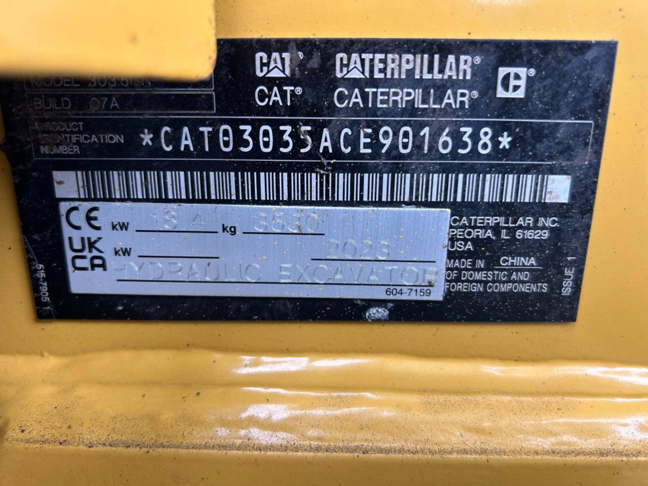 CAT 303.5 - Máy xúc bánh xích: hình 5 CAT 303.5 - Máy xúc bánh xích: hình 5