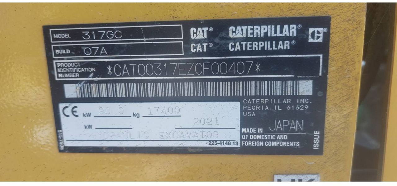 Máy xúc bánh xích CAT 317 GC: hình 6