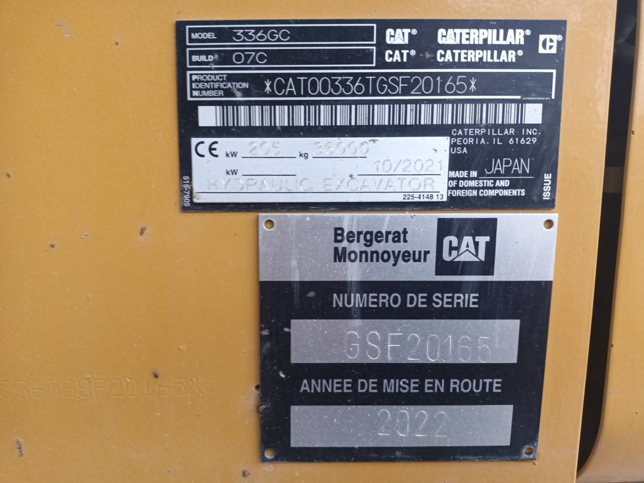 CAT 336 GC - Máy xúc bánh xích: hình 5 CAT 336 GC - Máy xúc bánh xích: hình 5