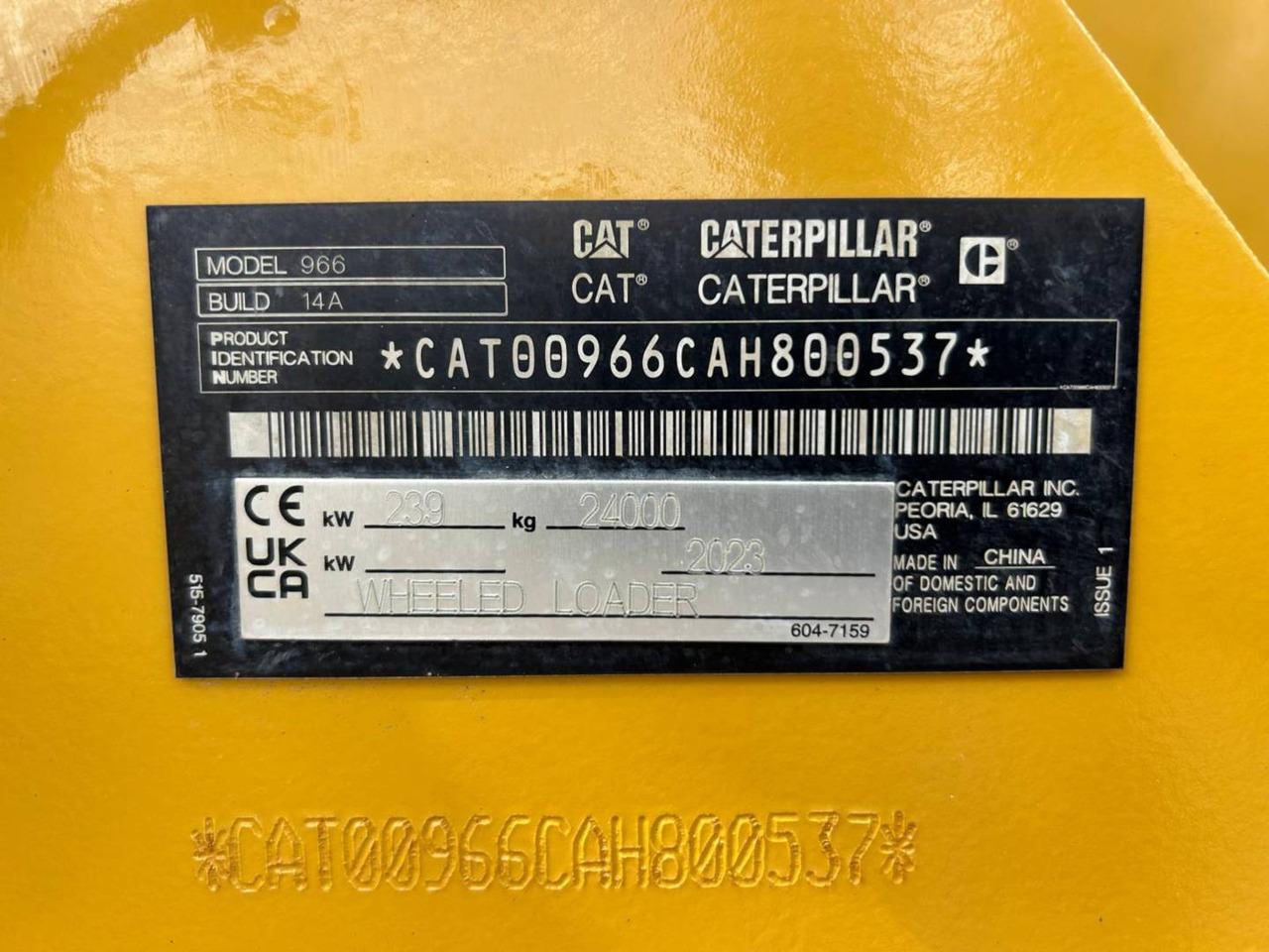 Máy xúc lật bánh lốp CAT 966: hình 6