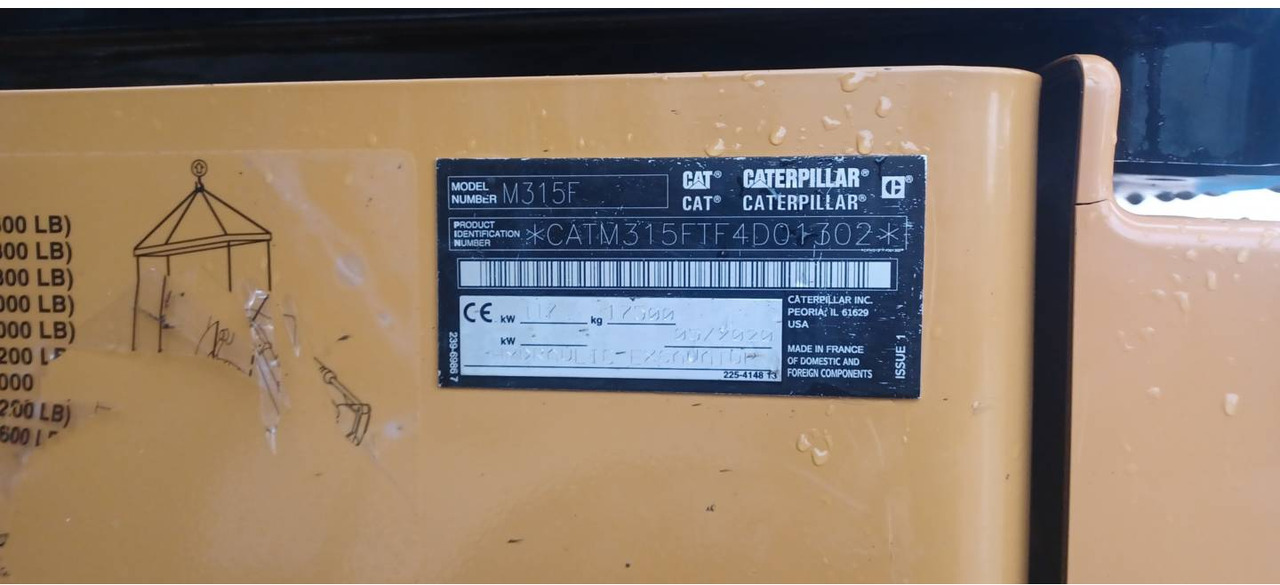 Máy xúc bánh lốp CAT M315F IVC: hình 6