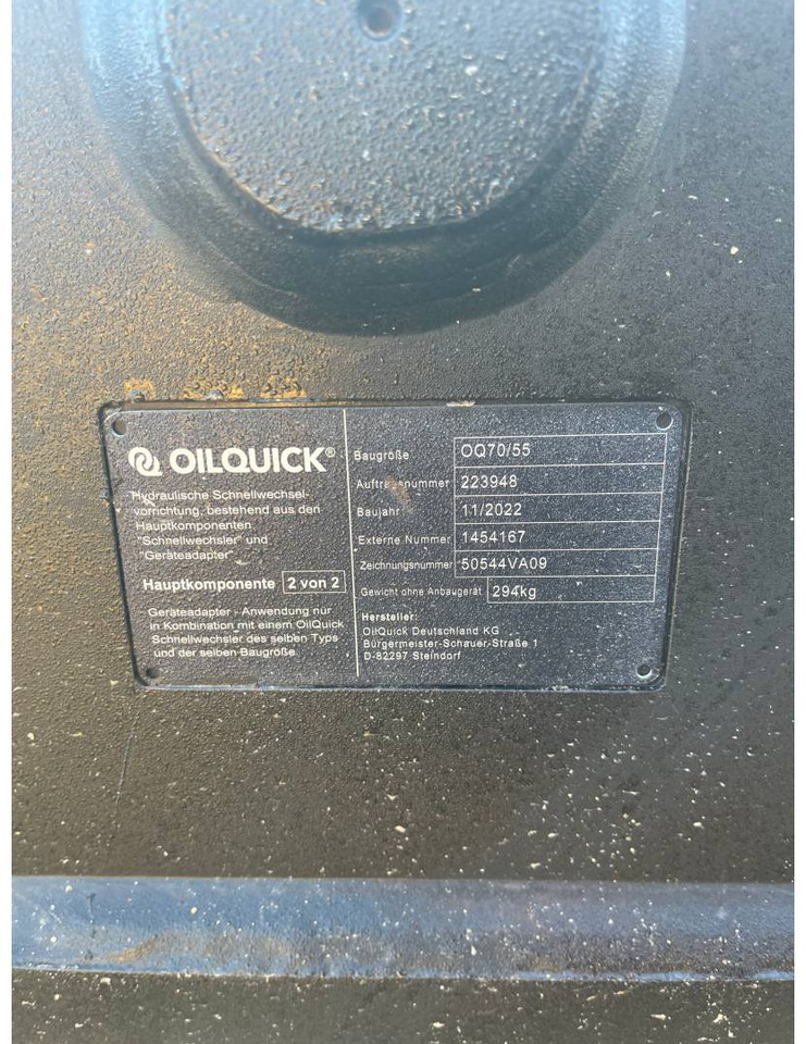 OILQUICK DEUTSCHLAND GMBH OQ70/55 - Bộ ghép nhanh cho Máy móc xây dựng: hình 3 OILQUICK DEUTSCHLAND GMBH OQ70/55 - Bộ ghép nhanh cho Máy móc xây dựng: hình 3