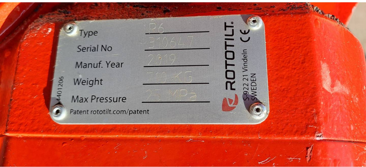 ROTOTILT R6/ROTOTILT/CW40S - Tiltrotator: hình 2 ROTOTILT R6/ROTOTILT/CW40S - Tiltrotator: hình 2