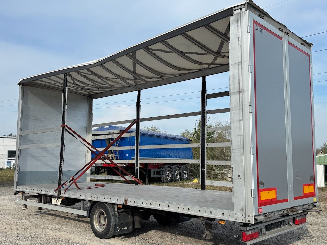 Gniotpol 1achs Jumbo/Pritschenanhänger - Rơ moóc mui bạt: hình 4 Gniotpol 1achs Jumbo/Pritschenanhänger - Rơ moóc mui bạt: hình 4