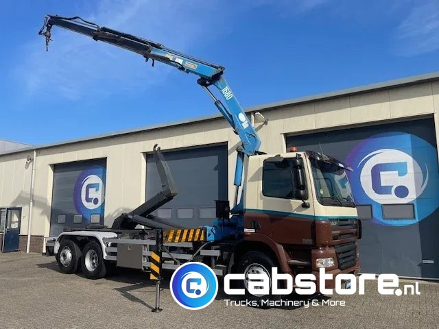 DAF CF 85.340 6X2 Euro 3 - Haakarm containersystem - Hooklift - Abrollkipper - Year 2004 - HMF 1680-K2 Crane - Grua - Ladekran - Autolaadkraan - Xe tải nâng móc, Xe cẩu tự hành: hình 1 DAF CF 85.340 6X2 Euro 3 - Haakarm containersystem - Hooklift - Abrollkipper - Year 2004 - HMF 1680-K2 Crane - Grua - Ladekran - Autolaadkraan - Xe tải nâng móc, Xe cẩu tự hành: hình 1