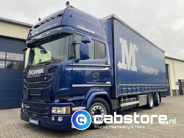 Scania R450 LB6X2MLB Euro 6 - Bouwjaar 2016 - Topline - Doorlaad-volume combi+ Wecon Middenas aanhangwagen - Good condition - Xe tải thùng mui bạt: hình 4 Scania R450 LB6X2MLB Euro 6 - Bouwjaar 2016 - Topline - Doorlaad-volume combi+ Wecon Middenas aanhangwagen - Good condition - Xe tải thùng mui bạt: hình 4