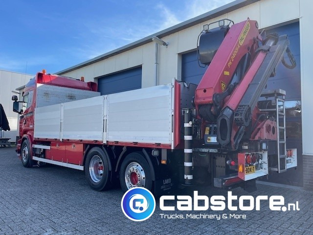 Scania R520 LB6X2*4HNB Euro 6 - Bouwjaar 2013 - Highline - Opticruise - Open box + Palfinger PK 24001-K B Autolaadkraan - Good condition ! - Xe tải thùng lửng/ Phẳng, Xe cẩu tự hành: hình 5 Scania R520 LB6X2*4HNB Euro 6 - Bouwjaar 2013 - Highline - Opticruise - Open box + Palfinger PK 24001-K B Autolaadkraan - Good condition ! - Xe tải thùng lửng/ Phẳng, Xe cẩu tự hành: hình 5