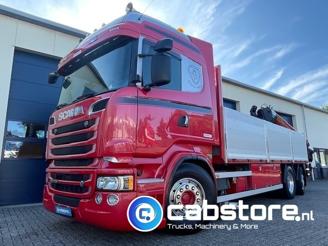 Scania R520 LB6X2*4HNB Euro 6 - Bouwjaar 2013 - Highline - Opticruise - Open box + Palfinger PK 24001-K B Autolaadkraan - Good condition ! - Xe tải thùng lửng/ Phẳng, Xe cẩu tự hành: hình 1 Scania R520 LB6X2*4HNB Euro 6 - Bouwjaar 2013 - Highline - Opticruise - Open box + Palfinger PK 24001-K B Autolaadkraan - Good condition ! - Xe tải thùng lửng/ Phẳng, Xe cẩu tự hành: hình 1