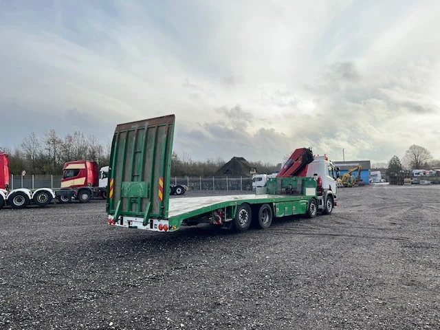 Scania P450 8X2*6 Knæklad + Kran HMF1820 – Machinetransporter - Xe tải chuyên chở tự động, Xe cẩu tự hành: hình 4 Scania P450 8X2*6 Knæklad + Kran HMF1820 – Machinetransporter - Xe tải chuyên chở tự động, Xe cẩu tự hành: hình 4