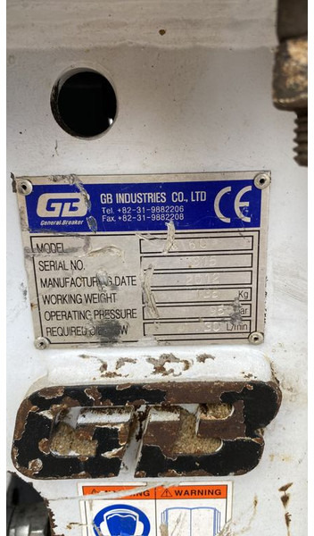 GB 60 - Búa thủy lực cho Máy móc xây dựng: hình 5 GB 60 - Búa thủy lực cho Máy móc xây dựng: hình 5