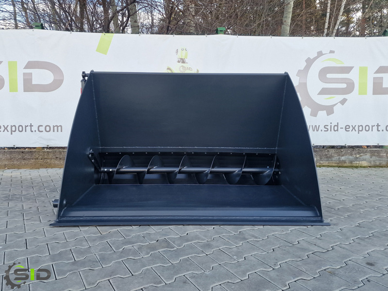 Gầu xúc lật cho Máy móc nông nghiệp mới SID EINFUTTERSCHAUFEL MIT SCHNECKE / Godet distributeur de concentrés / Feeder bucket 1,2 M: hình 8