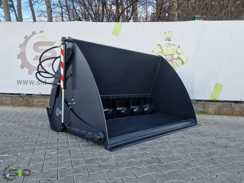 SID EINFUTTERSCHAUFEL MIT SCHNECKE / Godet distributeur de concentrés / Feeder bucket 1,2 M - Gầu xúc lật cho Máy móc nông nghiệp: hình 1 SID EINFUTTERSCHAUFEL MIT SCHNECKE / Godet distributeur de concentrés / Feeder bucket 1,2 M - Gầu xúc lật cho Máy móc nông nghiệp: hình 1