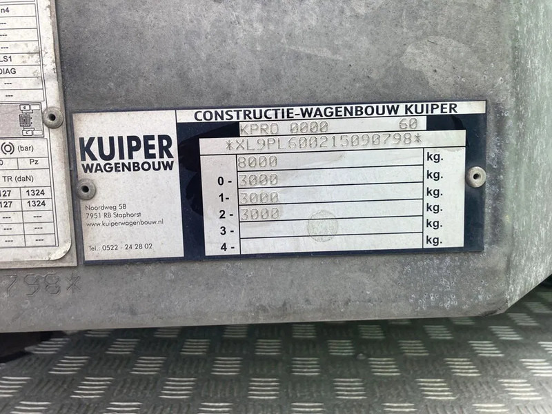 Kuiper 8 Tons Be Oplegger 670x195 laadvloerhoogte 50 cm - Sơ mi rơ moóc thùng thấp: hình 3 Kuiper 8 Tons Be Oplegger 670x195 laadvloerhoogte 50 cm - Sơ mi rơ moóc thùng thấp: hình 3