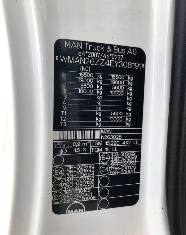 Xe tải đẳng nhiệt MAN 15.290 Winda Bok otwierany 18 Palet: hình 24