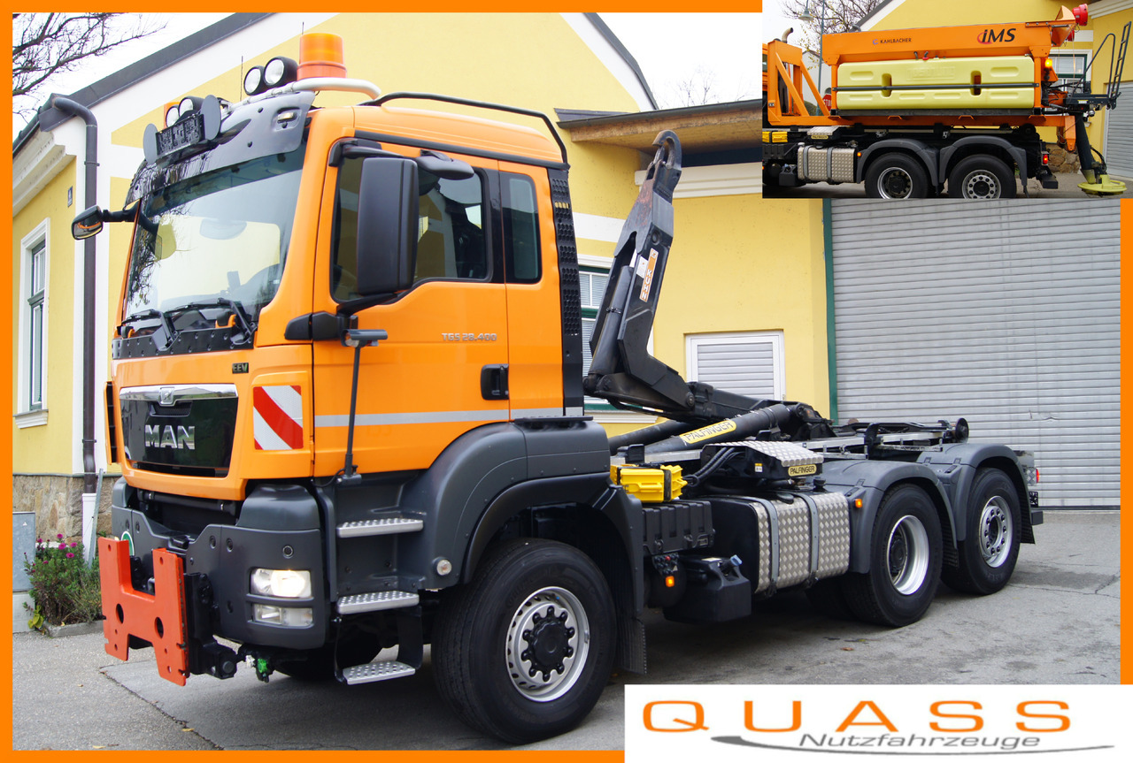 MAN TGS 28.400 BL 6x4-4/TÜV/PALIFT/Winterdienst/Salzstreuer/Streuer/Schneepflug - Xe dọn tuyết: hình 1 MAN TGS 28.400 BL 6x4-4/TÜV/PALIFT/Winterdienst/Salzstreuer/Streuer/Schneepflug - Xe dọn tuyết: hình 1