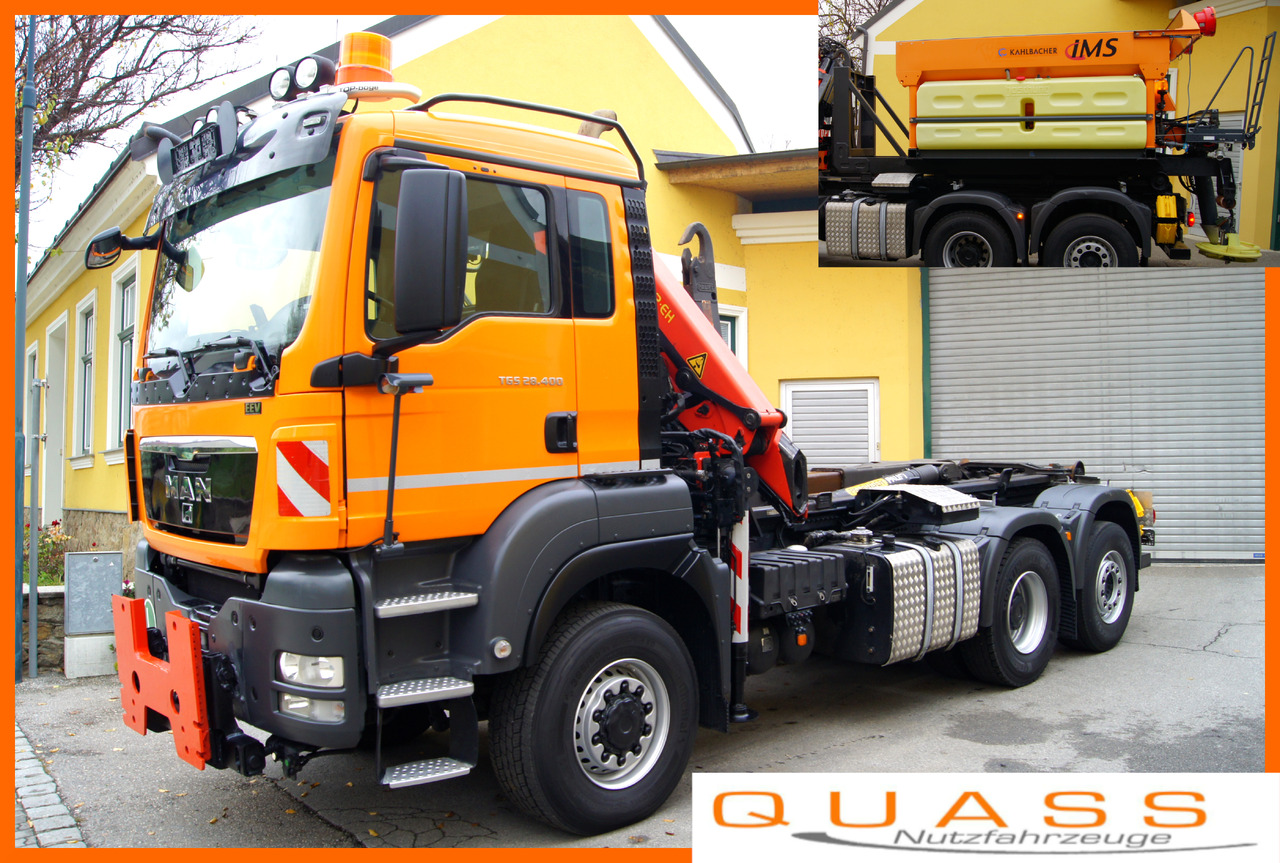 MAN TGS 28.400 BL 6x4-4/TÜV/PK12002/PALIFT/Winterdienst/Salzstreuer/Streuer/Schneepflug - Xe dọn tuyết: hình 1 MAN TGS 28.400 BL 6x4-4/TÜV/PK12002/PALIFT/Winterdienst/Salzstreuer/Streuer/Schneepflug - Xe dọn tuyết: hình 1