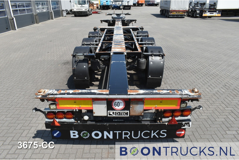 Xe chở container/ Sơ mi rơ moóc hoán đổi thân D-Tec FLEXITRAILER | 2x20-30-40-45ft HC * BPW / DISC * ALCOA * 3x EXTENDABLE: hình 7