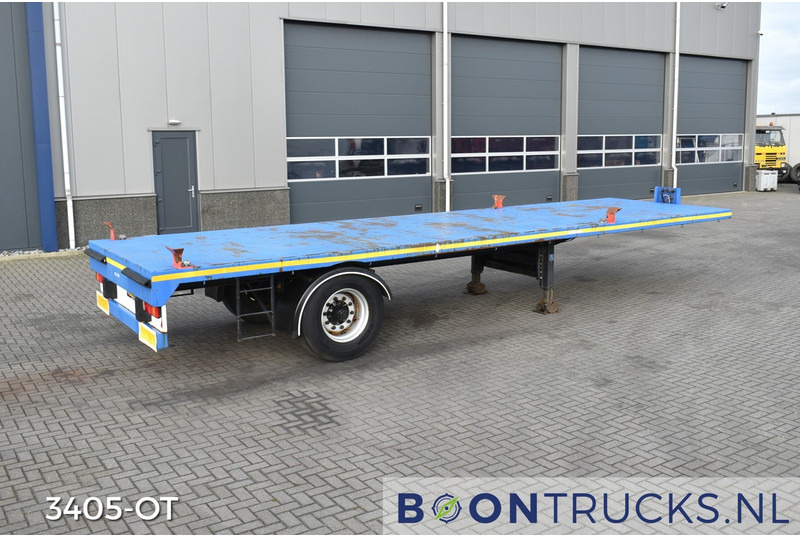 Schmitz Cargobull SKO 10 PLATTE BAK | TWISTLOCKS 20ft * L 900 cm * KENTEKEN LANGZAAM VERKEER - Sơ mi rơ moóc thùng lửng/ Phẳng: hình 1 Schmitz Cargobull SKO 10 PLATTE BAK | TWISTLOCKS 20ft * L 900 cm * KENTEKEN LANGZAAM VERKEER - Sơ mi rơ moóc thùng lửng/ Phẳng: hình 1