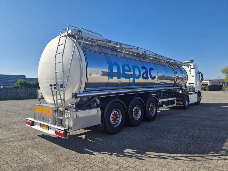 Feldbinder 38000 liter 3 kamer tankoplegger met CIP Leiding en tank verwarming - Sơ mi rơ moóc bồn: hình 4 Feldbinder 38000 liter 3 kamer tankoplegger met CIP Leiding en tank verwarming - Sơ mi rơ moóc bồn: hình 4