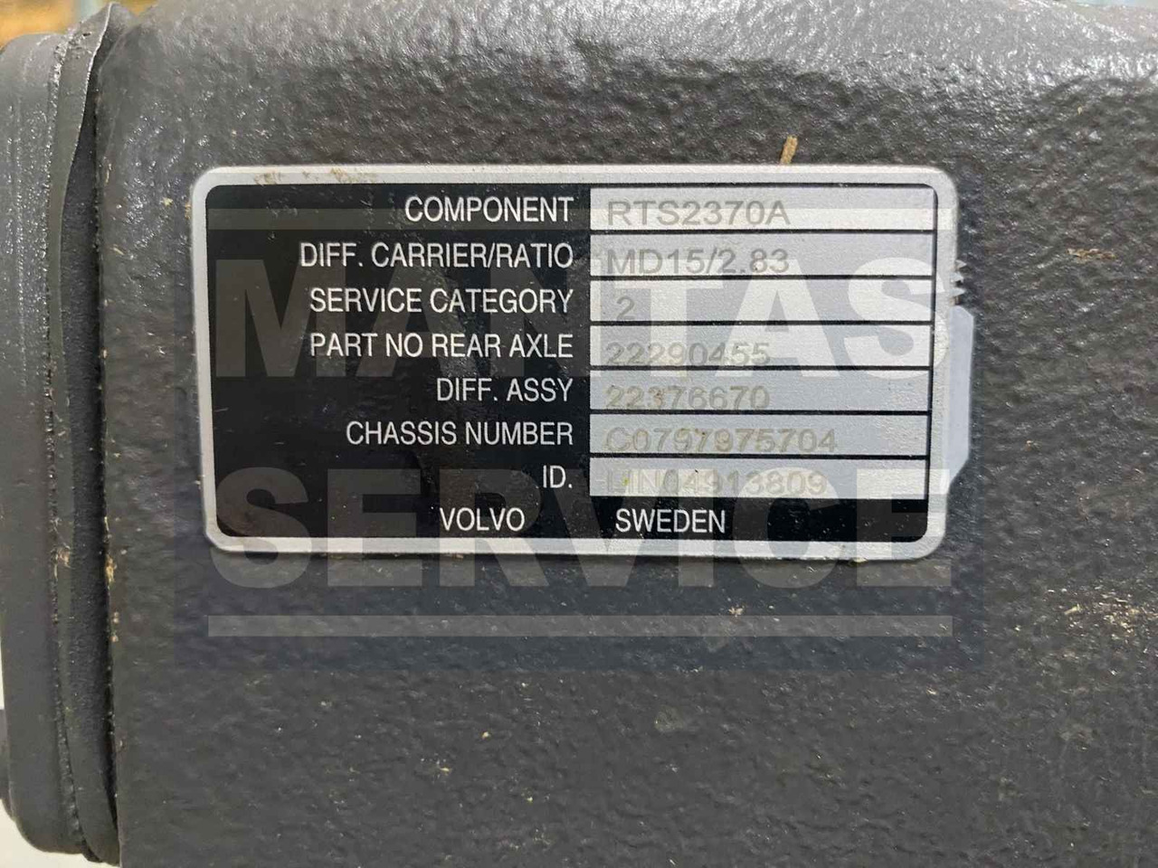 VOLVO DIFFERENTIAL CARRIER 22376670 - Truyền động cho Xe tải: hình 3 VOLVO DIFFERENTIAL CARRIER 22376670 - Truyền động cho Xe tải: hình 3