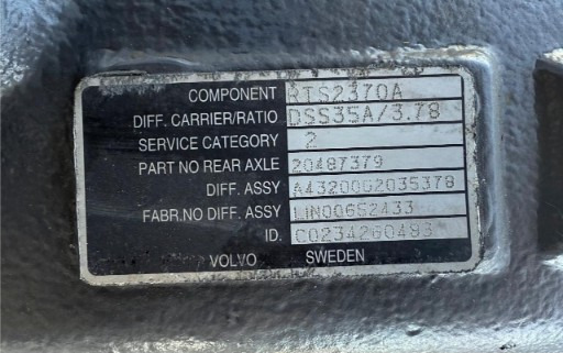 VOLVO DIFFERENTIAL GROUPS VSP-20701332, 20487379 - Bộ vi sai cho Xe tải: hình 4 VOLVO DIFFERENTIAL GROUPS VSP-20701332, 20487379 - Bộ vi sai cho Xe tải: hình 4