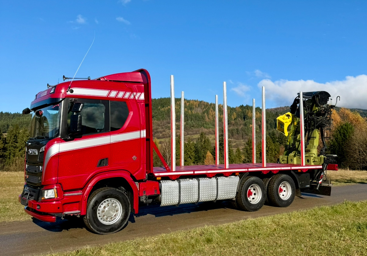 SCANIA R520 XT - Xe chở gỗ, Xe cẩu tự hành: hình 2 SCANIA R520 XT - Xe chở gỗ, Xe cẩu tự hành: hình 2