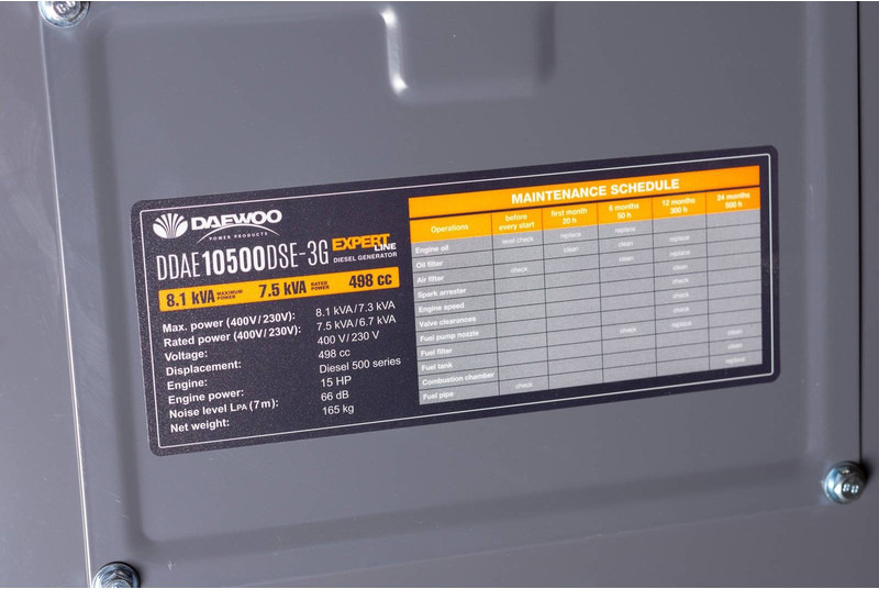 Bộ phát điện mới Daewoo DDAE10500DSE-3G: hình 10