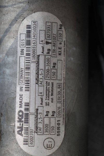 Rơ moóc thùng lửng/ Phẳng Hapert AL: hình 15 Rơ moóc thùng lửng/ Phẳng Hapert AL: hình 15