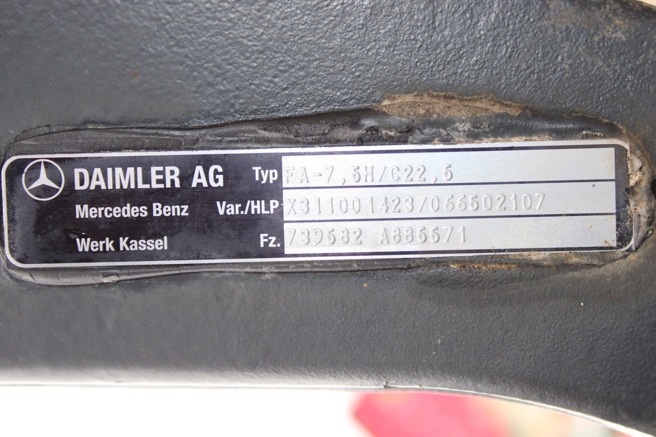 AXA FATA MERCEDES ACTROS HYDRODRIVE FA-7,5H-C22,5 A9603311701, X311001423, A9605530104 - Trục trước cho Xe tải: hình 3 AXA FATA MERCEDES ACTROS HYDRODRIVE FA-7,5H-C22,5 A9603311701, X311001423, A9605530104 - Trục trước cho Xe tải: hình 3