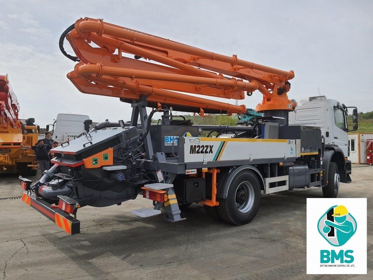 Xe bơm bê tông mới Mercedes-Benz New BMS BCP M22 ZX-4 on chassis: hình 9