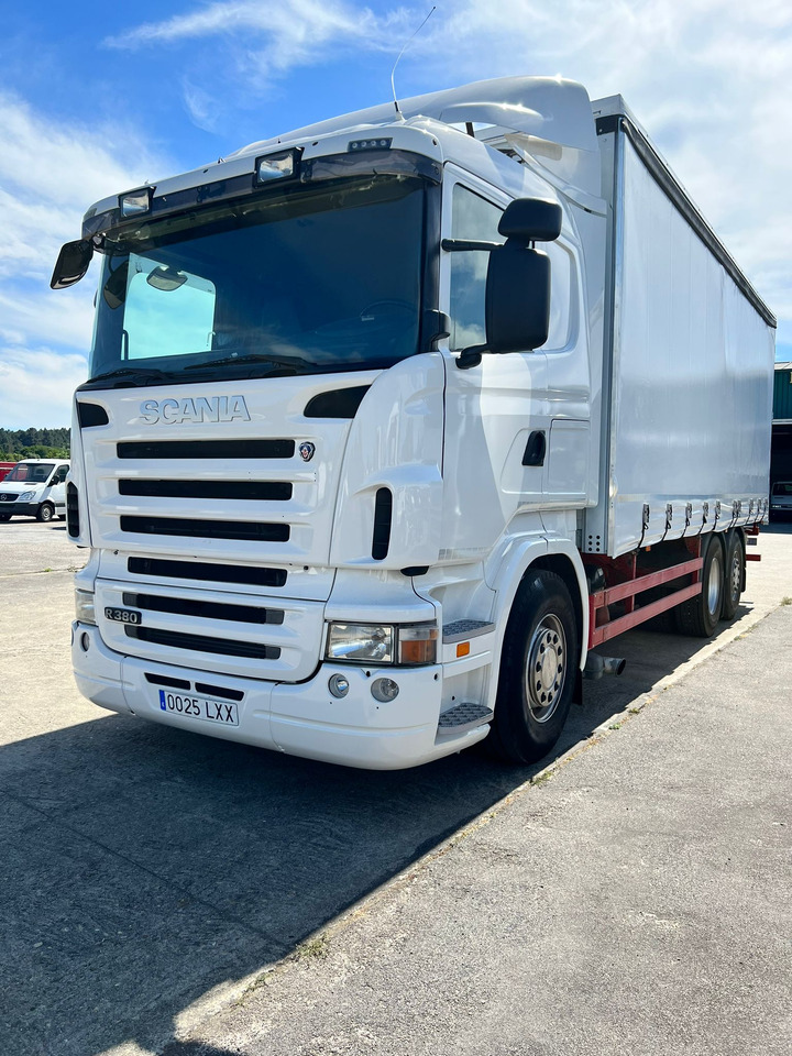 CAMION SCANIA 380 CON CARRETILLA MOFFET M4 - Xe tải thùng mui bạt: hình 1 CAMION SCANIA 380 CON CARRETILLA MOFFET M4 - Xe tải thùng mui bạt: hình 1