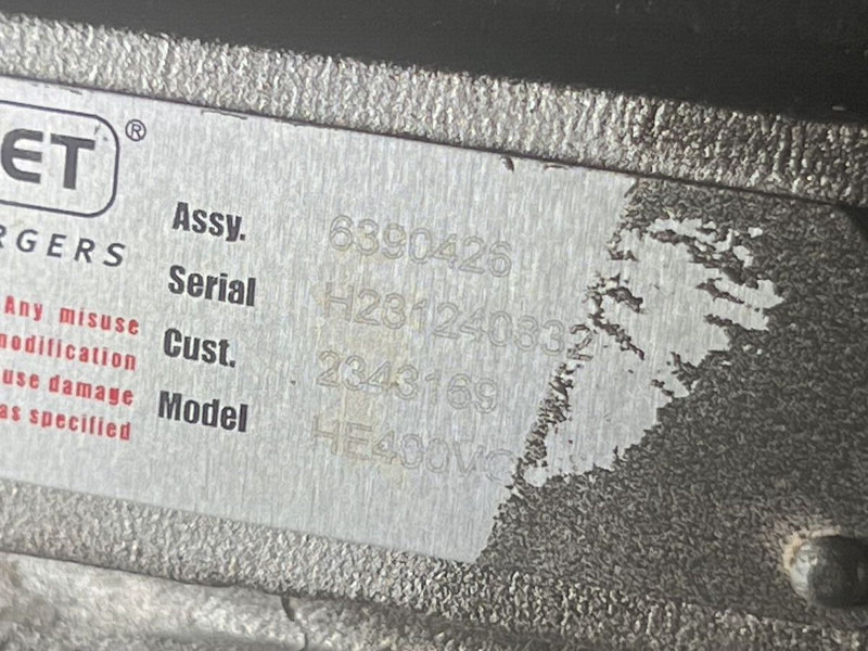 DAF XG 480 FT HOLSET - Bộ tăng áp: hình 5 DAF XG 480 FT HOLSET - Bộ tăng áp: hình 5