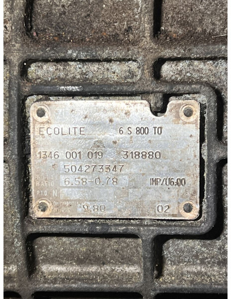 Iveco ECOLITE 6S 800 T0 - Hộp số: hình 4 Iveco ECOLITE 6S 800 T0 - Hộp số: hình 4