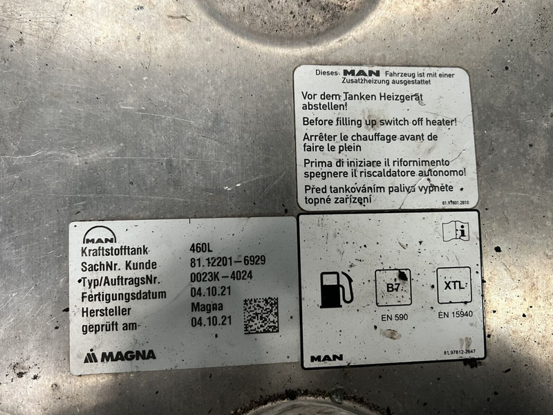 MAN - Bình nhiên liệu: hình 3 MAN - Bình nhiên liệu: hình 3