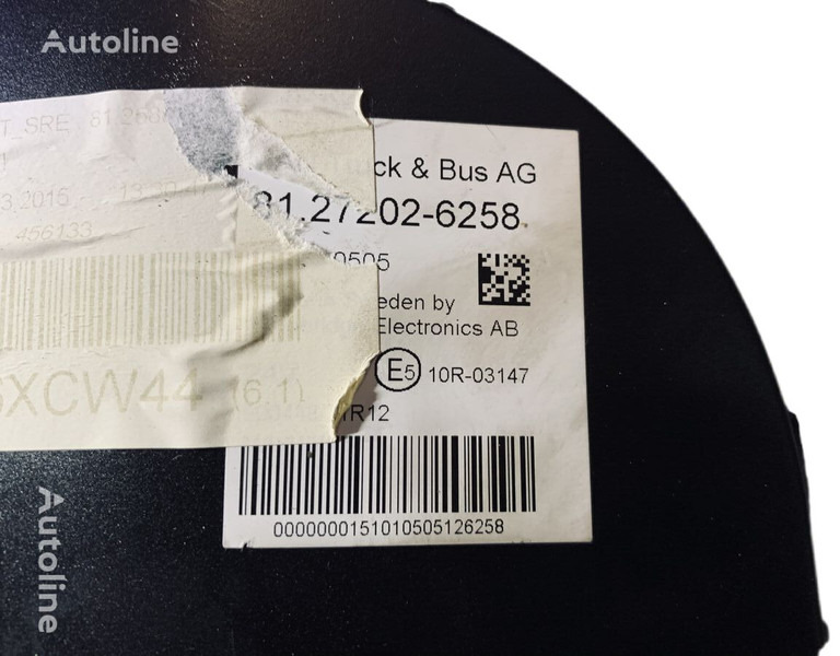 MAN TGX - Bảng điều khiển: hình 3 MAN TGX - Bảng điều khiển: hình 3