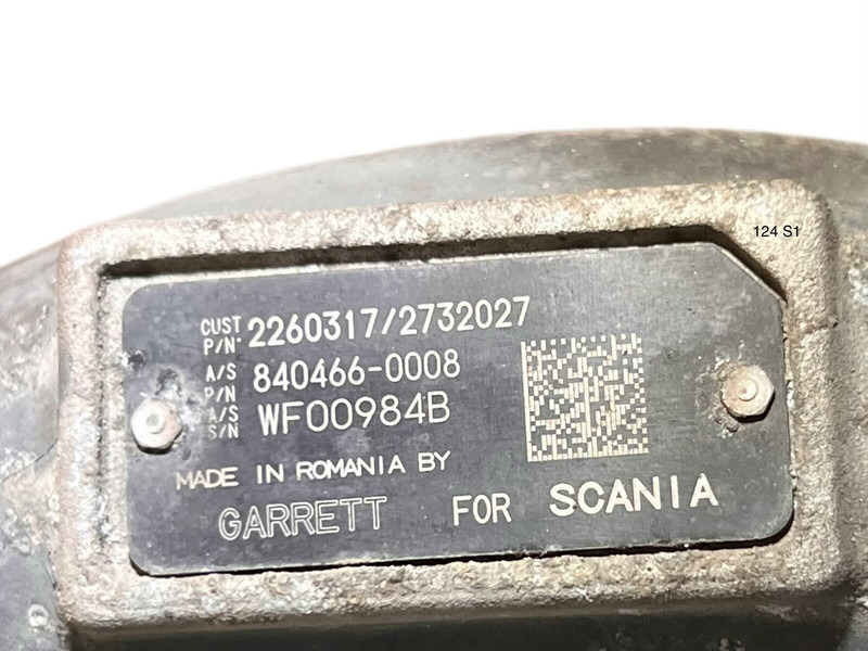 Scania Garrett - Bộ tăng áp: hình 3 Scania Garrett - Bộ tăng áp: hình 3
