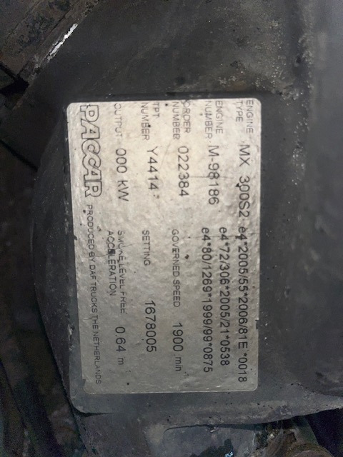 Paccar MX 300 S2 - Động cơ cho Xe tải: hình 1 Paccar MX 300 S2 - Động cơ cho Xe tải: hình 1