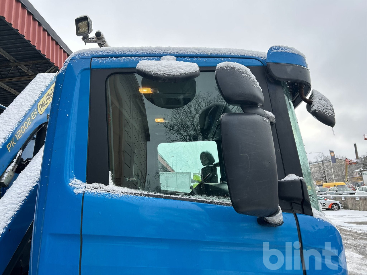 Xe tải thùng lửng/ Phẳng, Xe cẩu tự hành Brädgårdsbil / SCANIA P250 / Nybesiktigad kran: hình 17