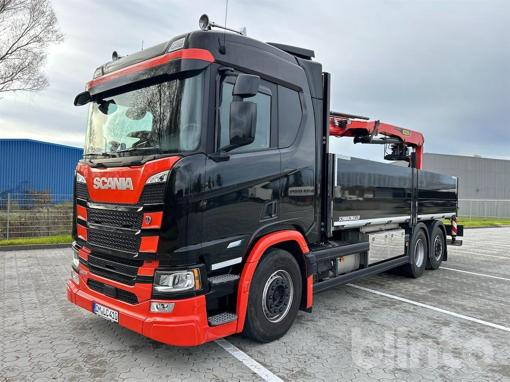 Scania R 460 B6x2*4NB Baustoffpritsche & Palfinger PK 22.001 L TEC7 Ladekran - Xe tải thùng lửng/ Phẳng, Xe cẩu tự hành: hình 1 Scania R 460 B6x2*4NB Baustoffpritsche & Palfinger PK 22.001 L TEC7 Ladekran - Xe tải thùng lửng/ Phẳng, Xe cẩu tự hành: hình 1