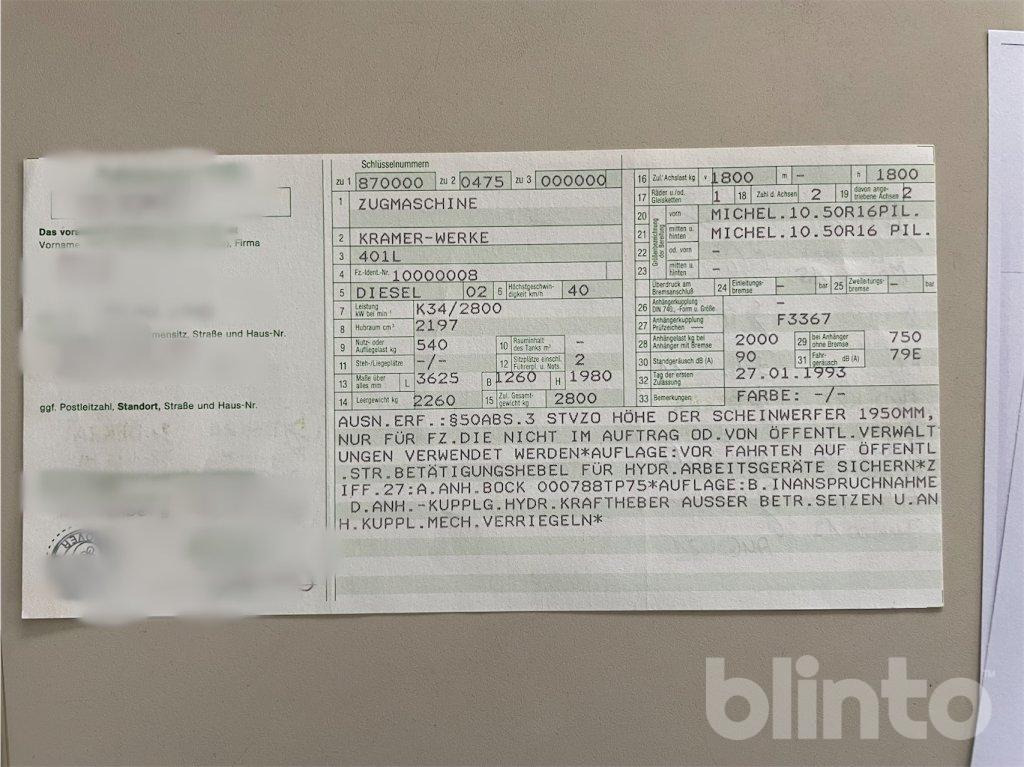 Tiện ích/ Xe đặc dụng Kramer Tremo 401L (1991): hình 32 Tiện ích/ Xe đặc dụng Kramer Tremo 401L (1991): hình 32