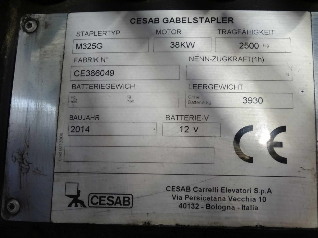 Xe nâng gas Cesab M325G: hình 7