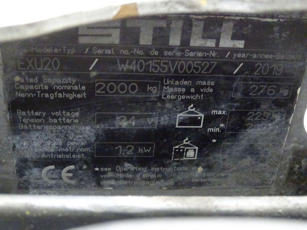 Still EXU20 - Xe tải nâng pallet: hình 5 Still EXU20 - Xe tải nâng pallet: hình 5