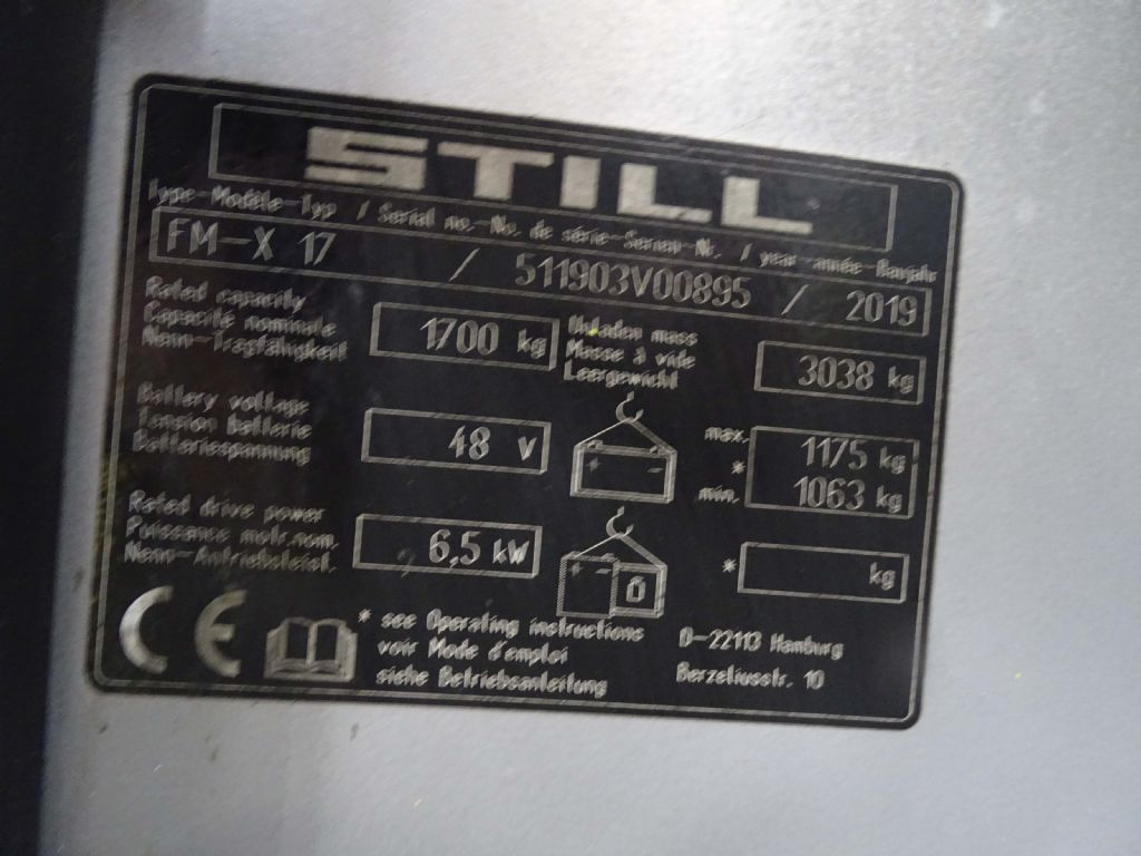 Xe tải tiếp cận Still FM-X17: hình 9 Xe tải tiếp cận Still FM-X17: hình 9