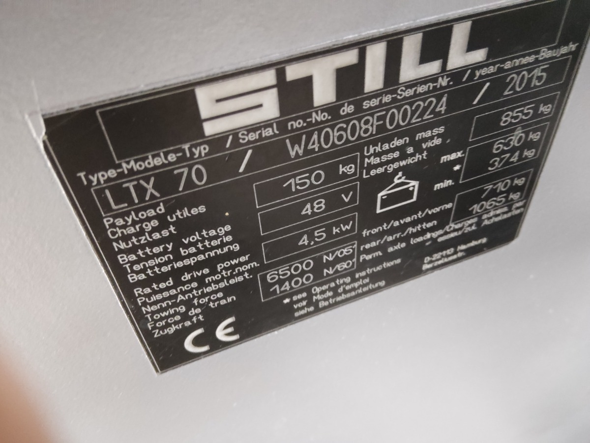 Still LTX70/BATT.NEU - Xe cày kéo: hình 5 Still LTX70/BATT.NEU - Xe cày kéo: hình 5