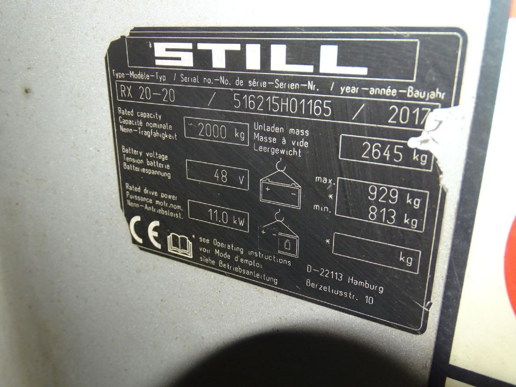 Still RX20-20 - Xe nâng điện: hình 5 Still RX20-20 - Xe nâng điện: hình 5