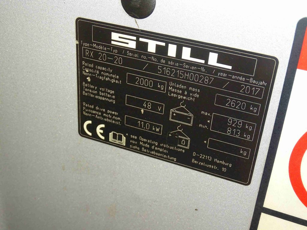 Still RX20-20 - Xe nâng điện: hình 5 Still RX20-20 - Xe nâng điện: hình 5