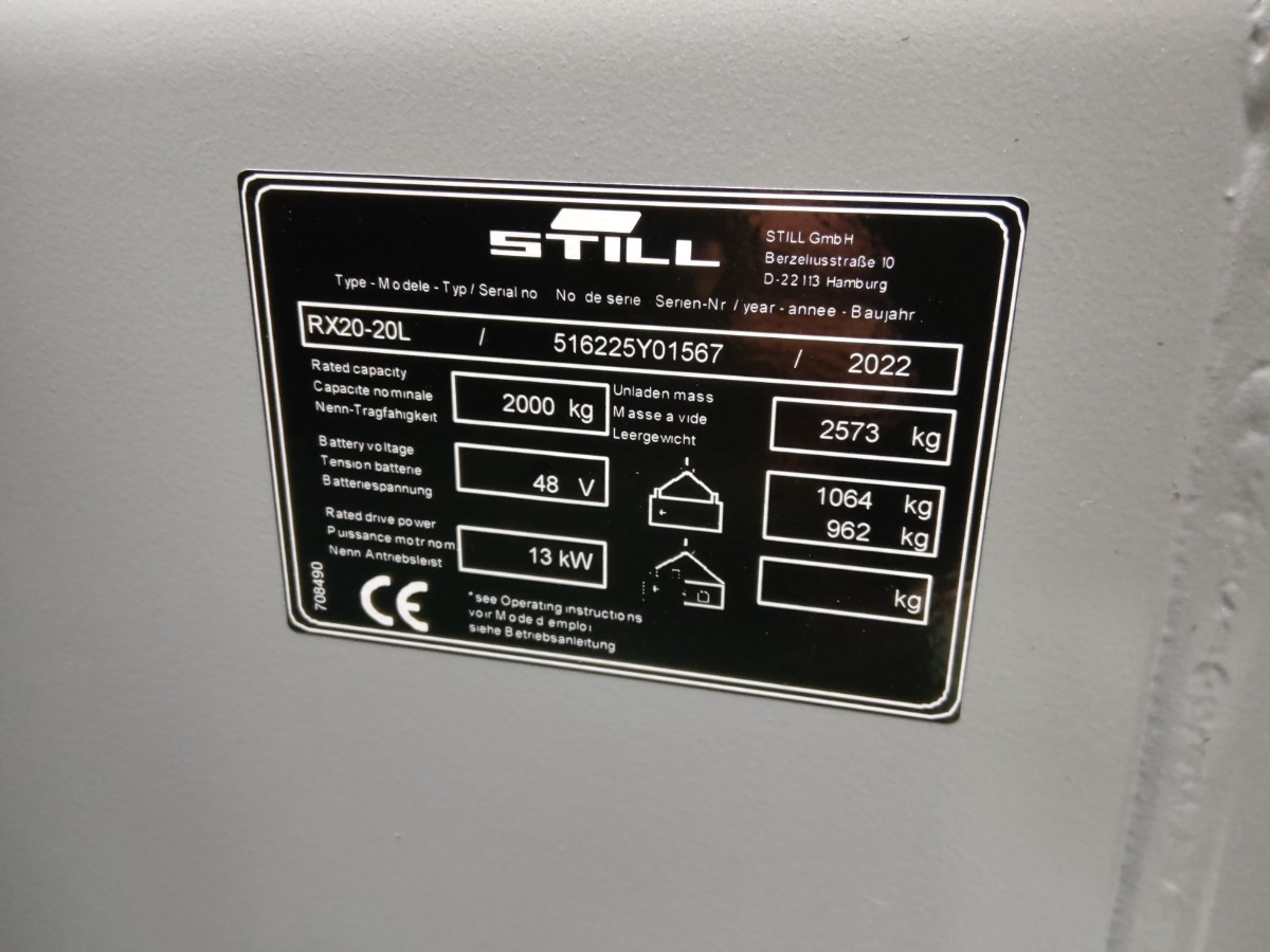 Xe nâng điện Still RX20-20L: hình 10