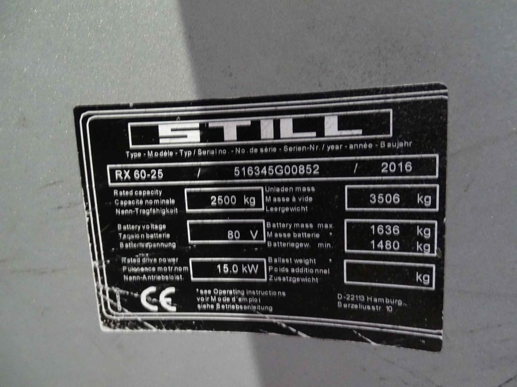 Still RX60-25 - Xe nâng điện: hình 5 Still RX60-25 - Xe nâng điện: hình 5